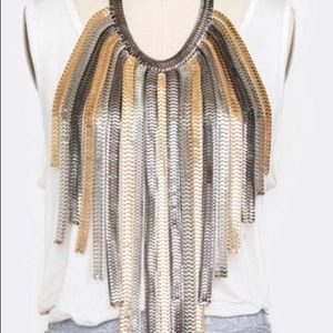 Iconic Chain Bib Statement Necklace Set